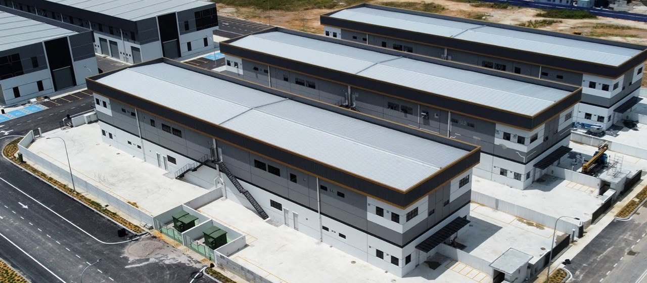 Aerial view of our factory complex